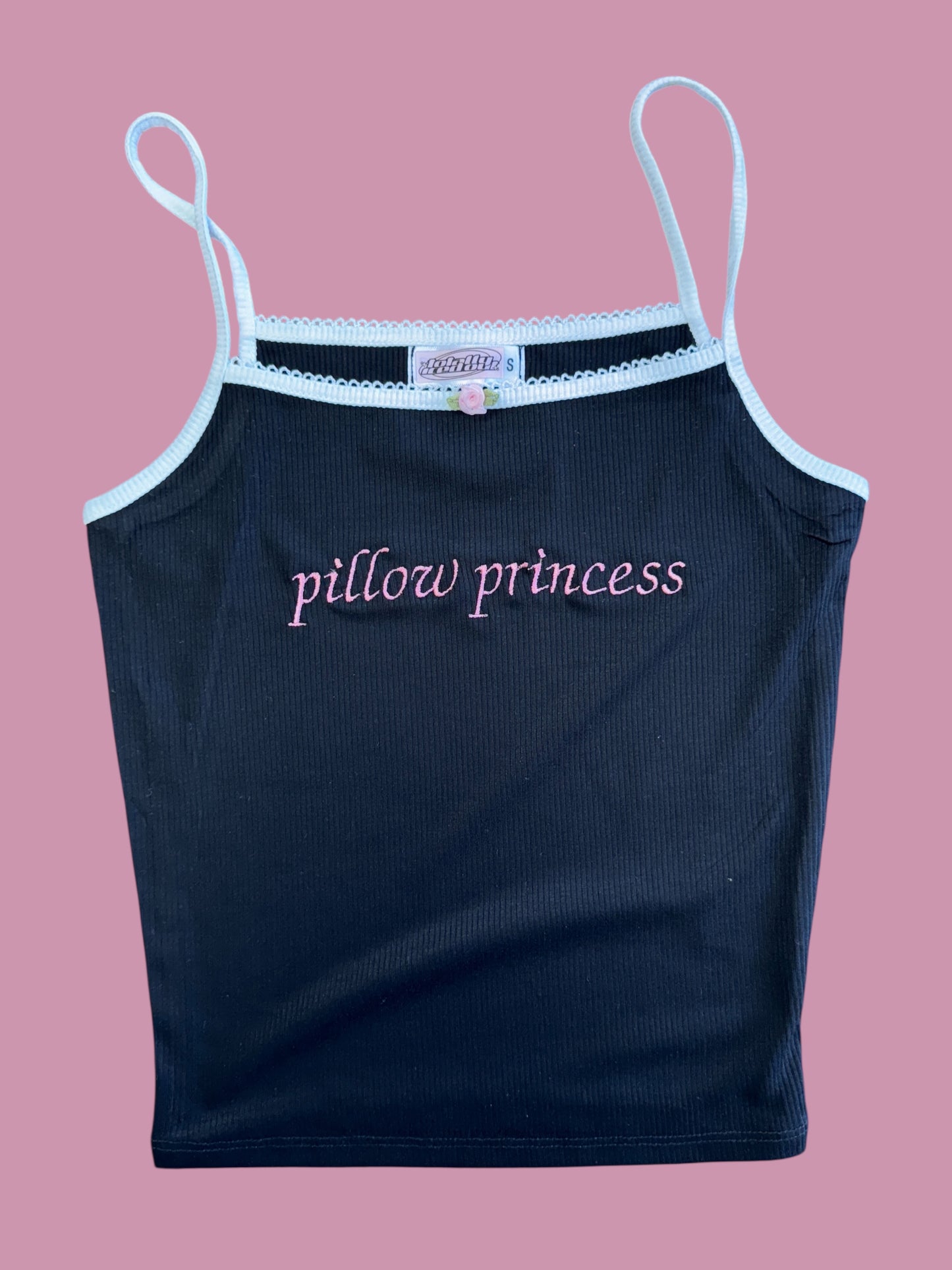 a tank top that says pillow princess on it