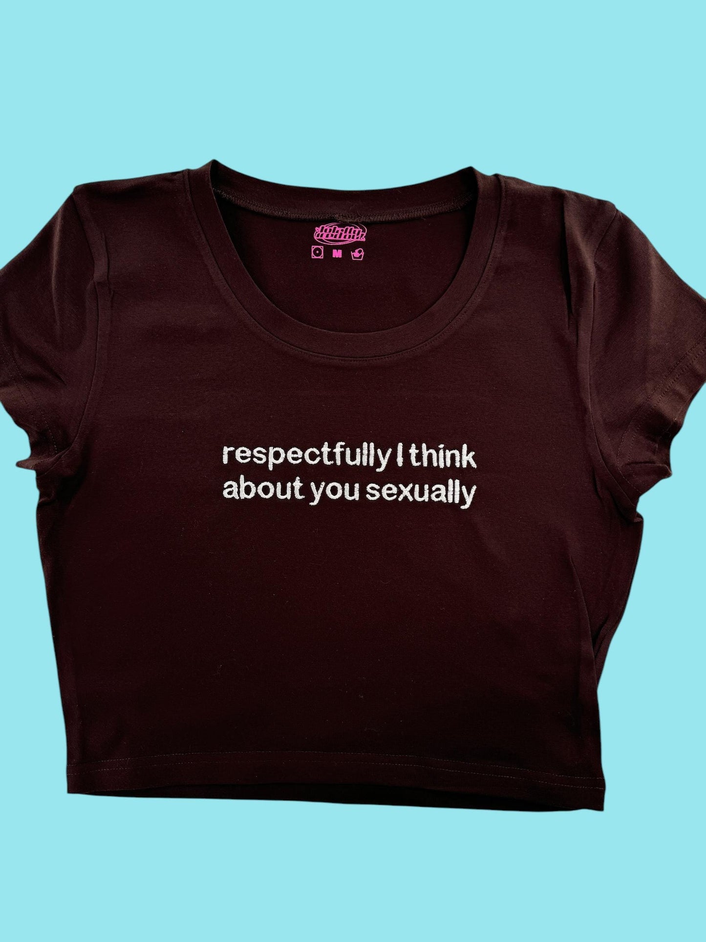 a women's t - shirt that says, respectful i think about you sexually