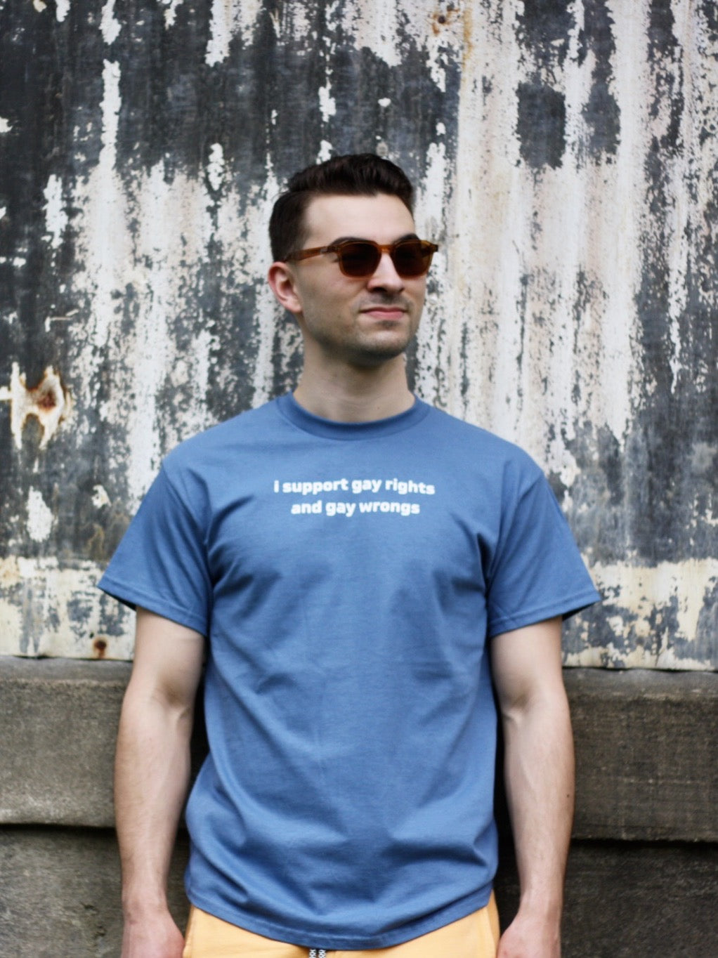 I Support Gay Rights and Gay Wrongs Unisex T-Shirt or Crewneck Sweatshirt