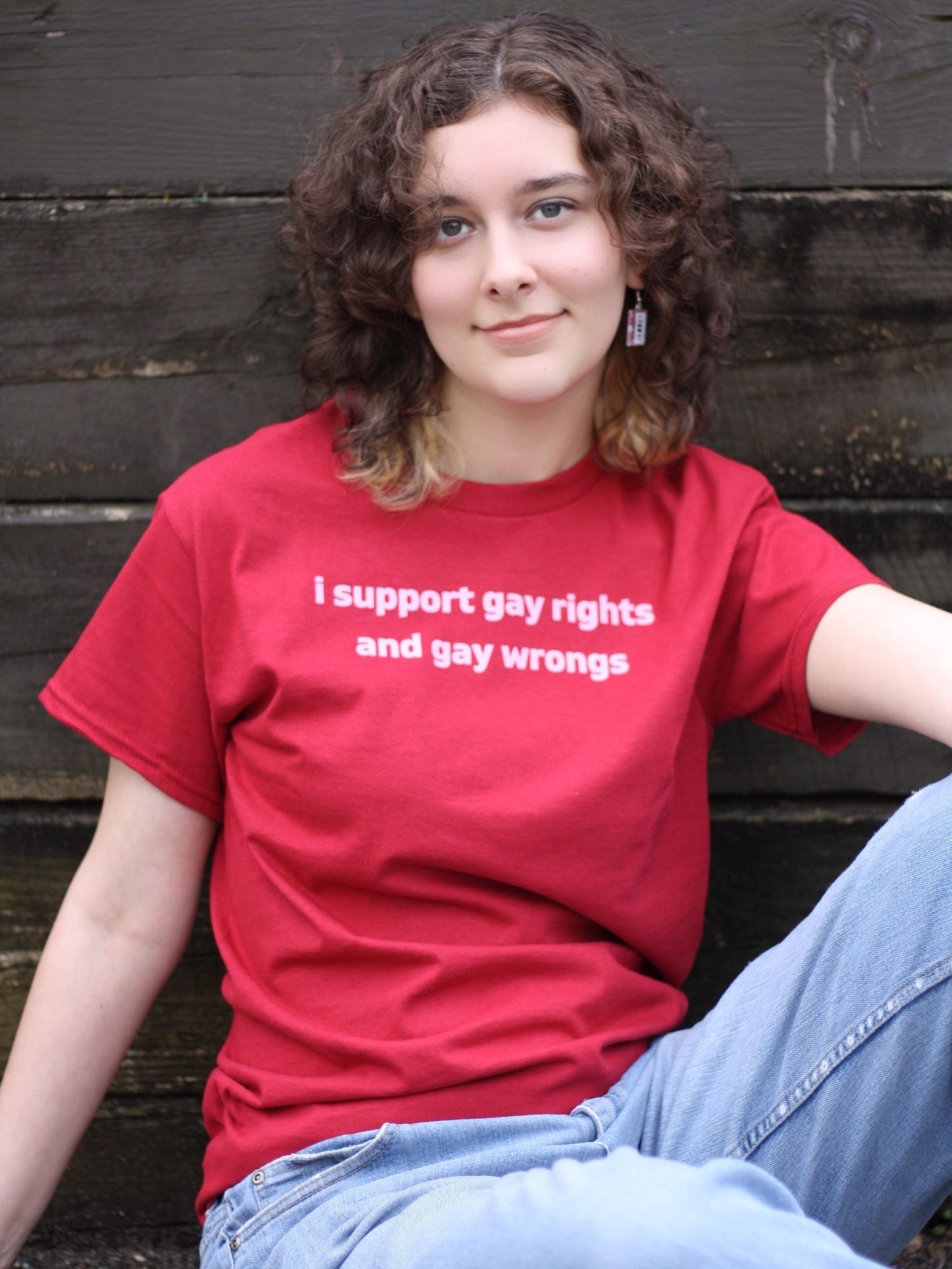 I Support Gay Rights and Gay Wrongs Unisex T-Shirt or Crewneck Sweatshirt
