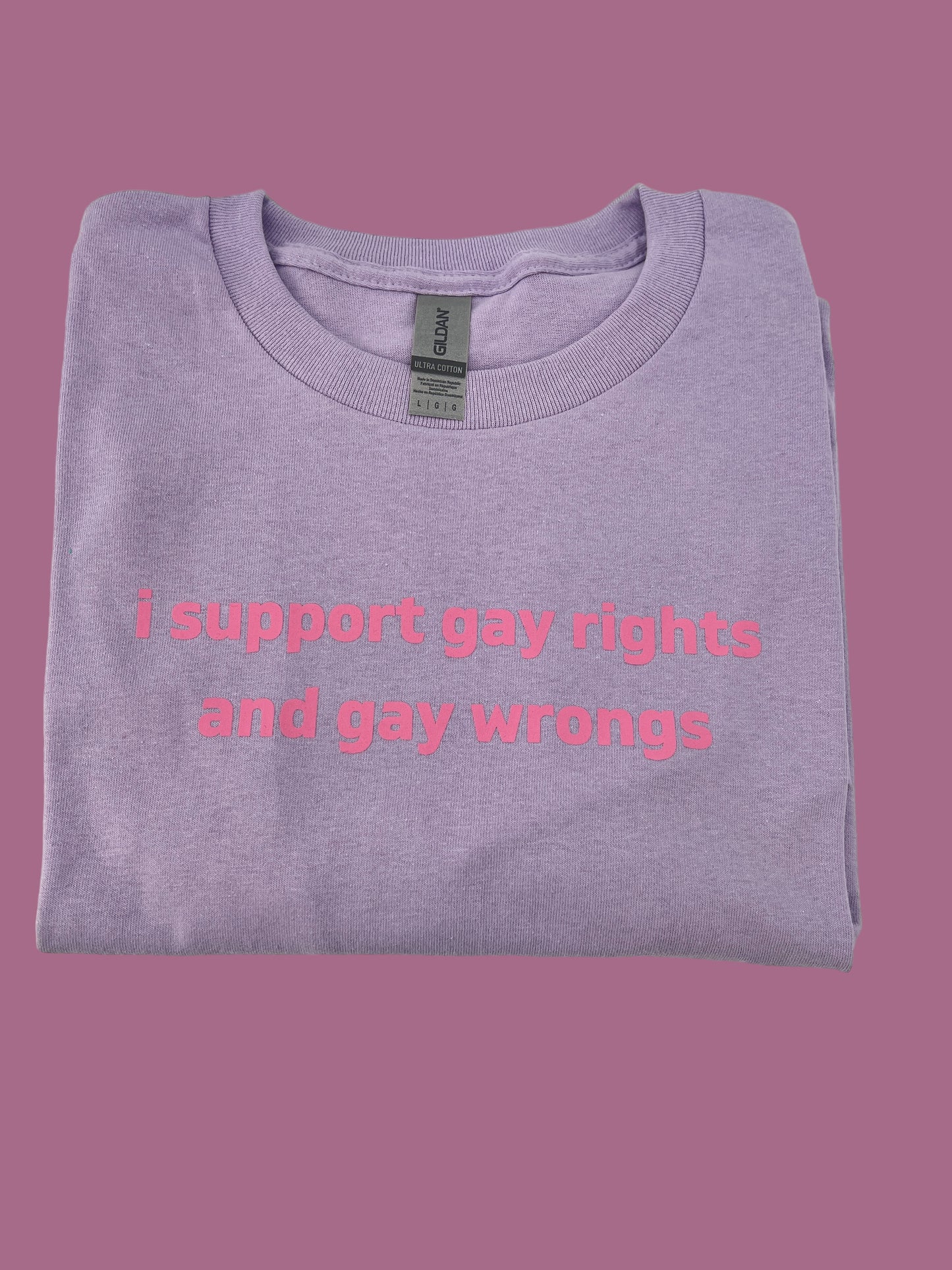 I Support Gay Rights and Gay Wrongs Unisex T-Shirt or Crewneck Sweatshirt
