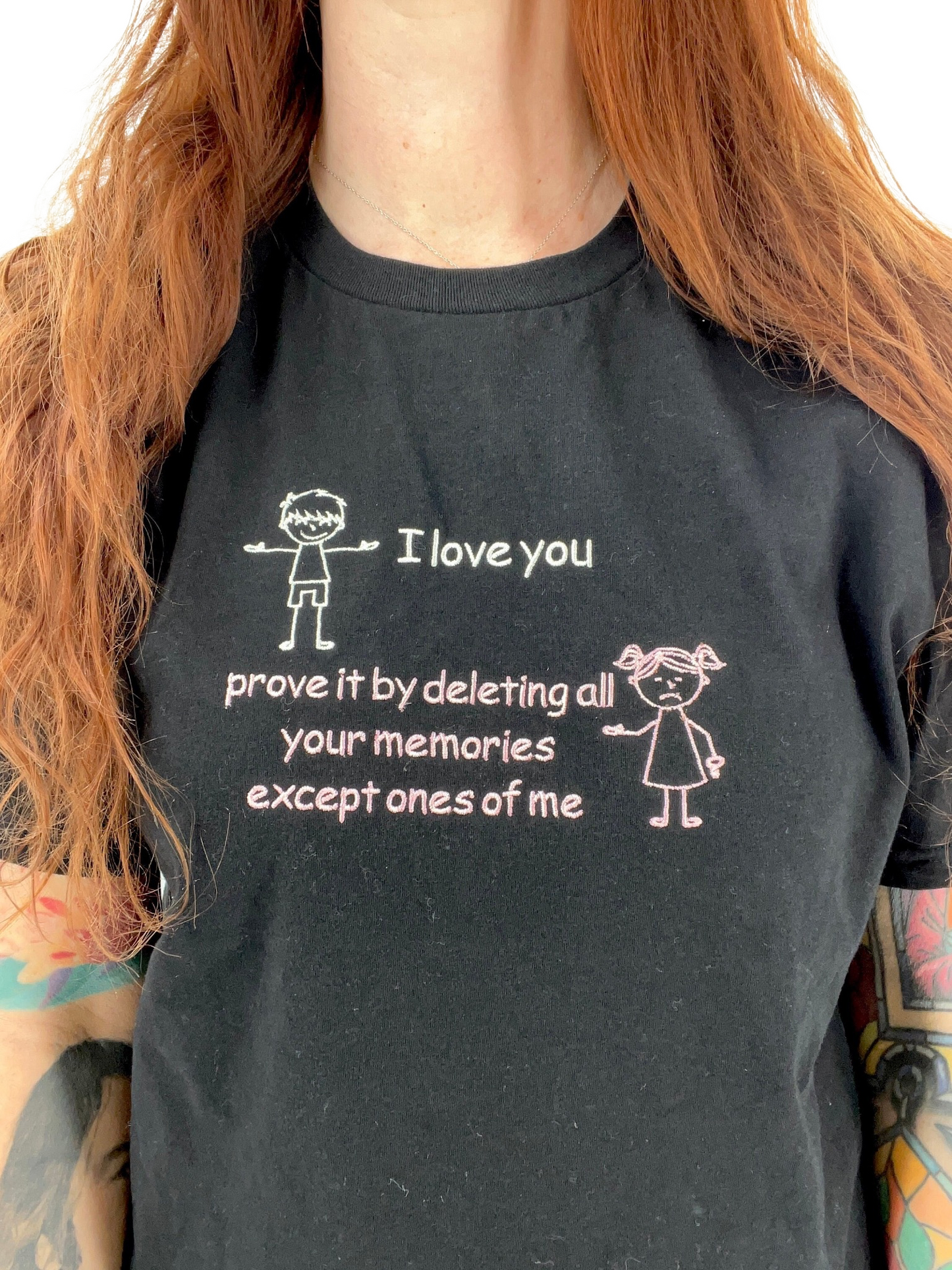 How To Prove Your Love Embroidered Cropped Tee
