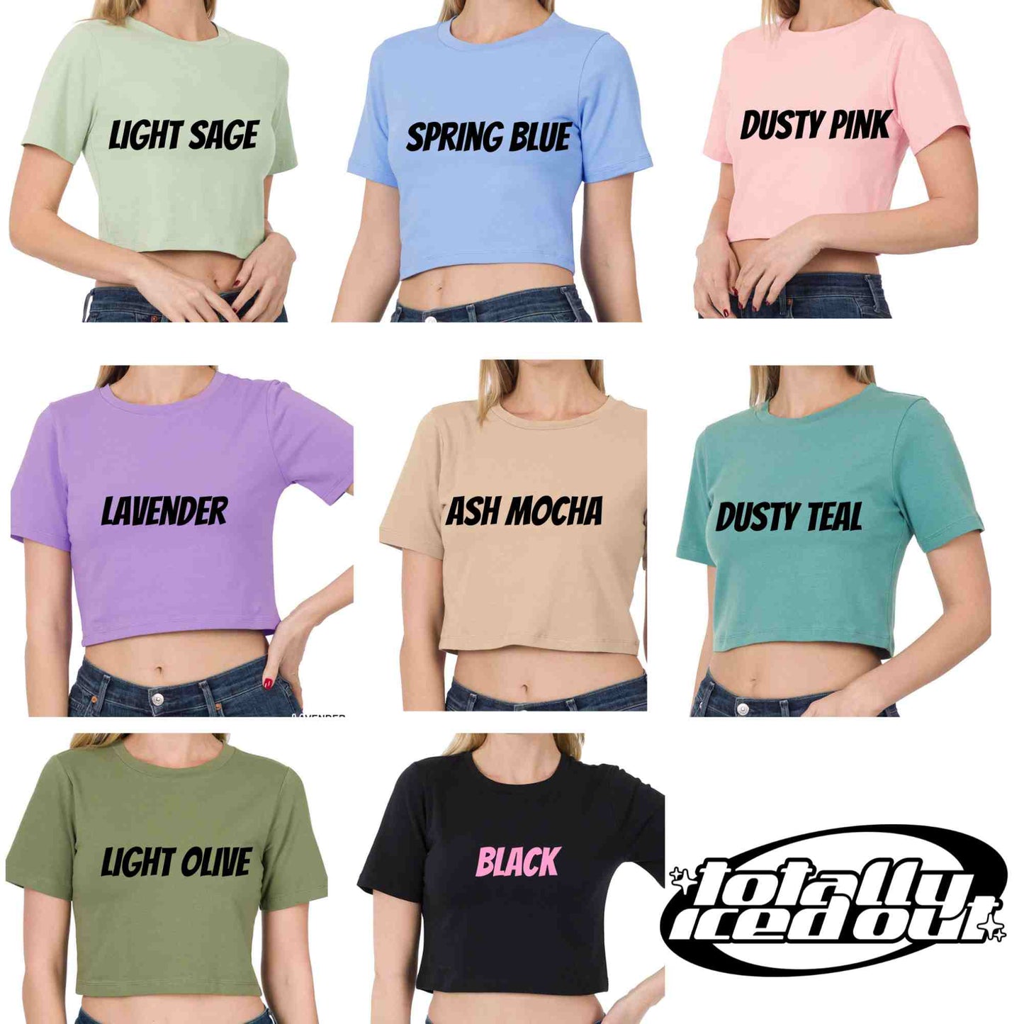Little Miss Unstable Embroidered Crop Top
