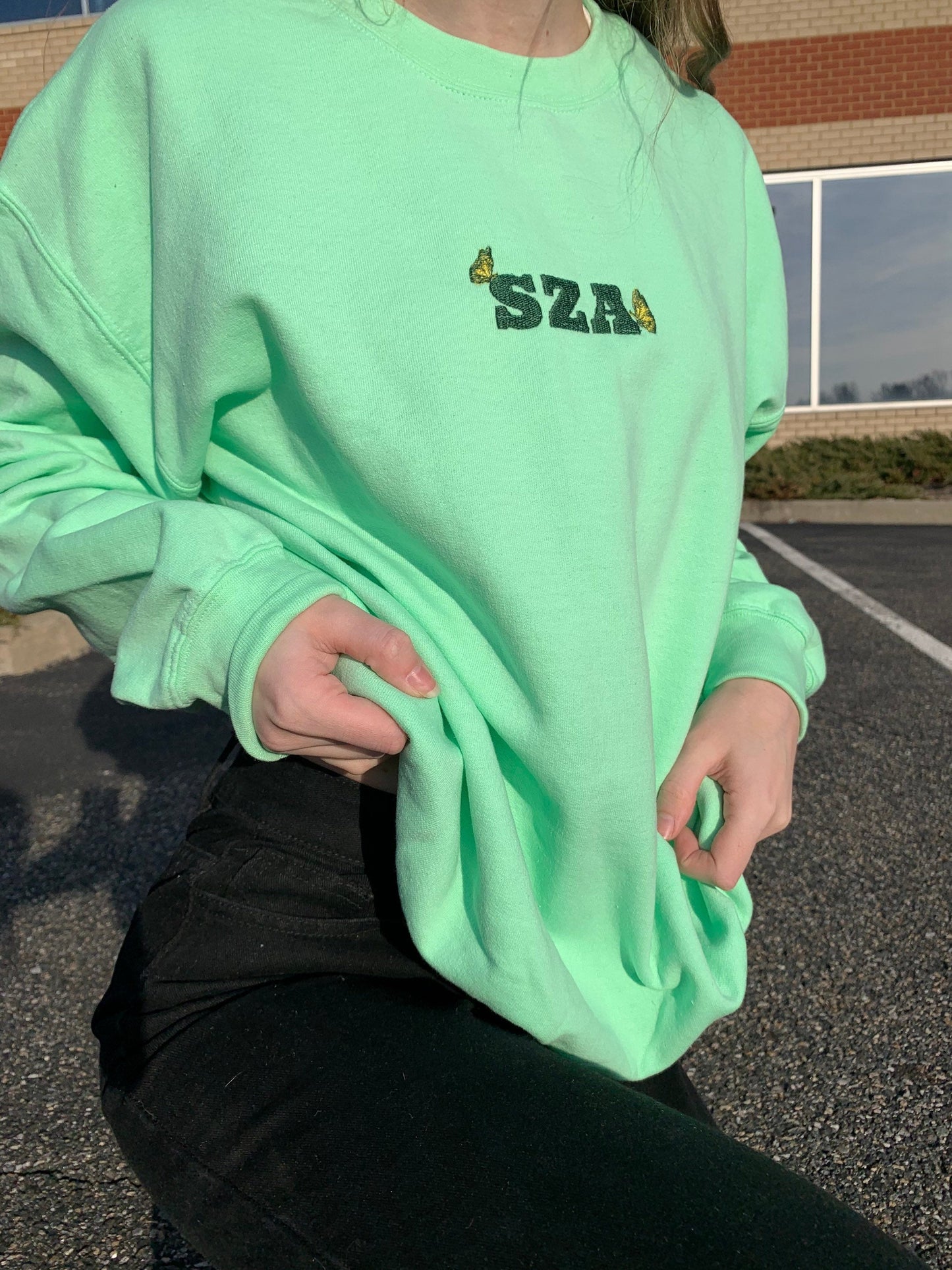 SZA Butterfly Crewneck