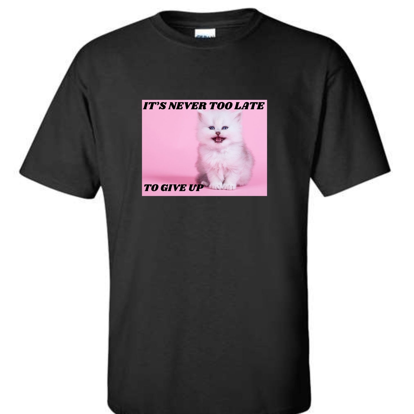 It's Never Too Late To Give Up T-Shirt or Crewneck Sweatshirt