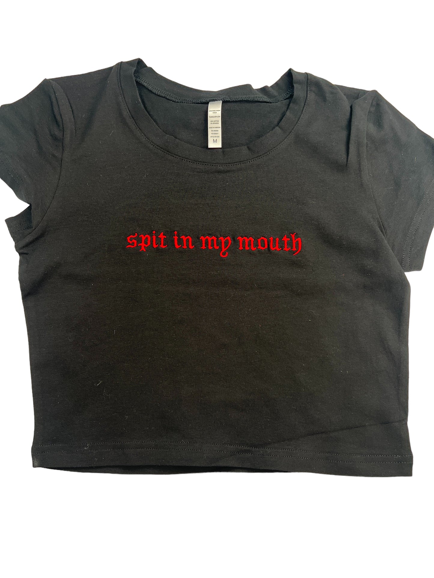 Spit In My Mouth Crop Top