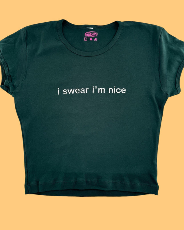 Premium Custom Embroidered Baby Rib Crop Top, Personalized Crop Top, Custom Designed Crop Top