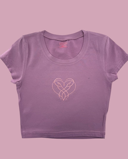 a t - shirt with a heart and two hearts on it