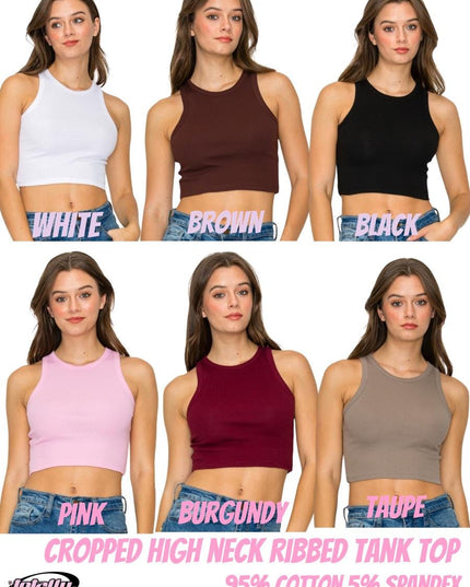 a group of women wearing crop tops