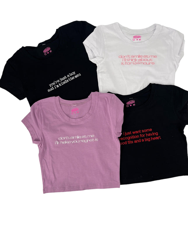 Custom Embroidered Crop Top, Personalized Crop Top, Custom Design Crop Top