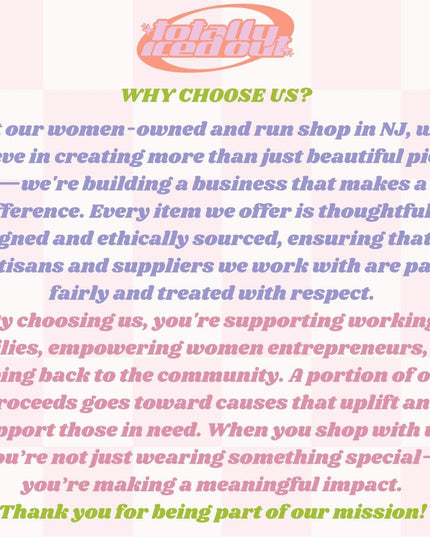a pink and green poster with a quote on it