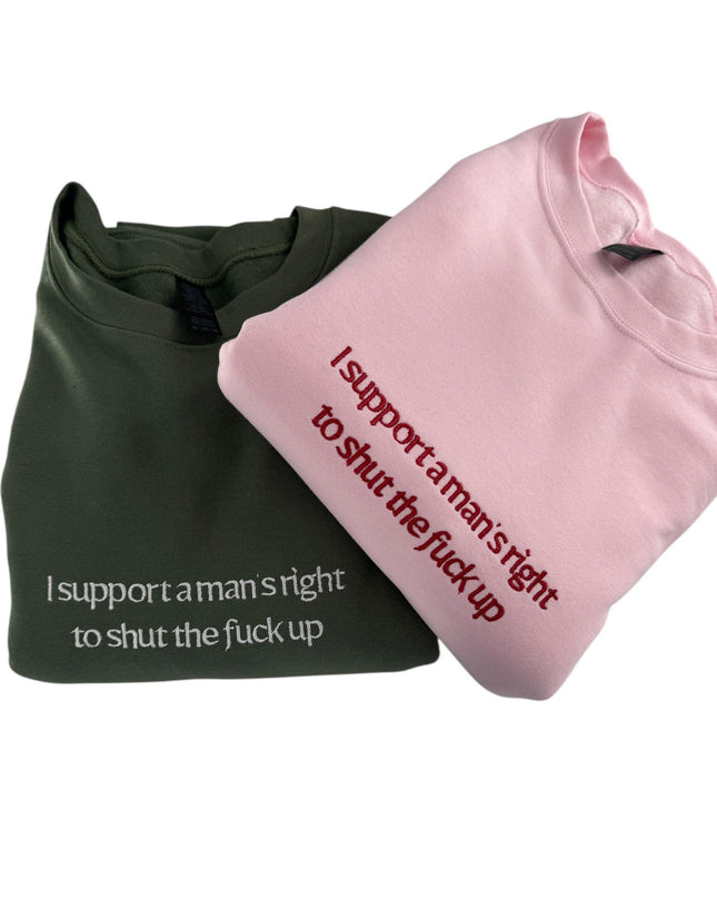 two t - shirts with words printed on them
