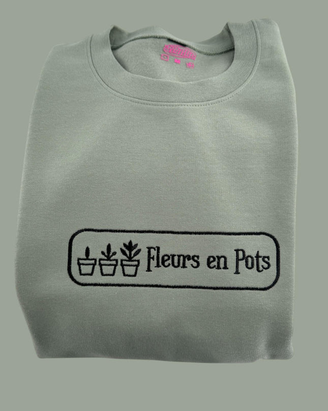a t - shirt with the words fleurs en pots on it