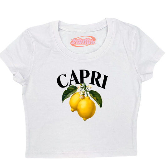 a white t - shirt with a picture of two lemons on it