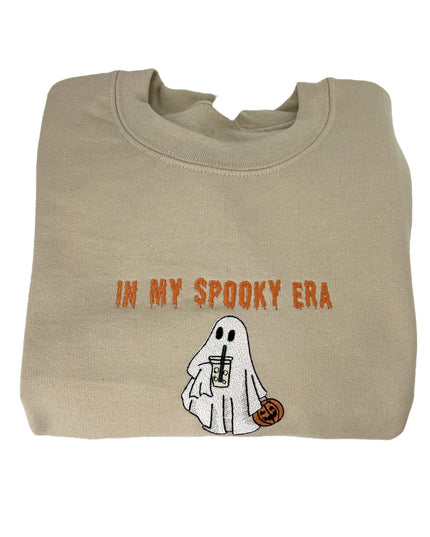 In My Spooky Era Unisex Halloween Embroidered T-Shirt or Crewneck Sweatshirt
