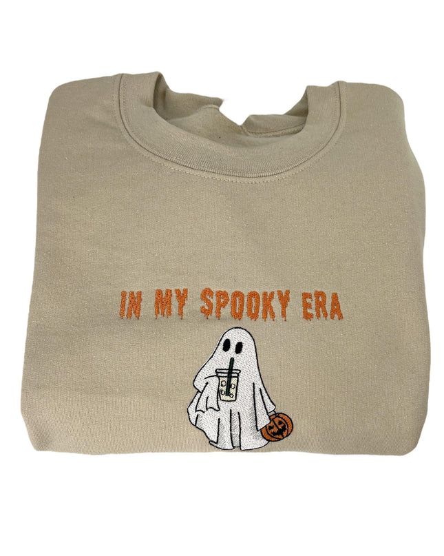 In My Spooky Era Unisex Halloween Embroidered T-Shirt or Crewneck Sweatshirt
