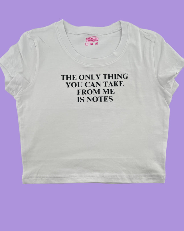 a white t - shirt with the words, the only thing you&#39;re doing