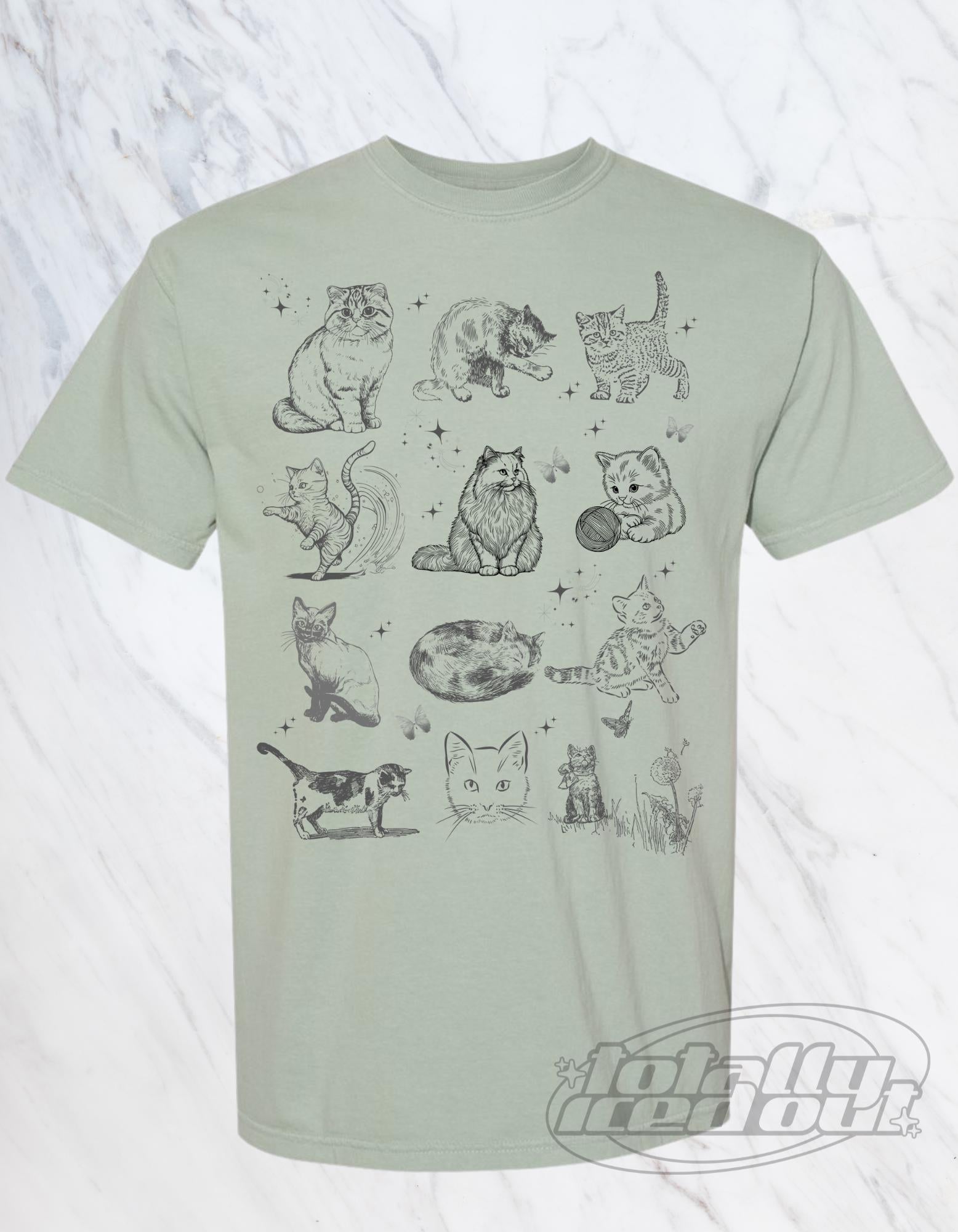 a bunch of different colored shirts that say different colors