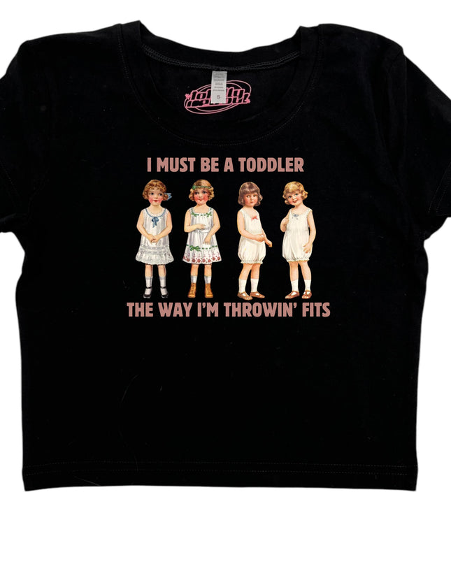 a black t - shirt with three little girls on it