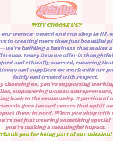 a pink and green poster with a quote on it