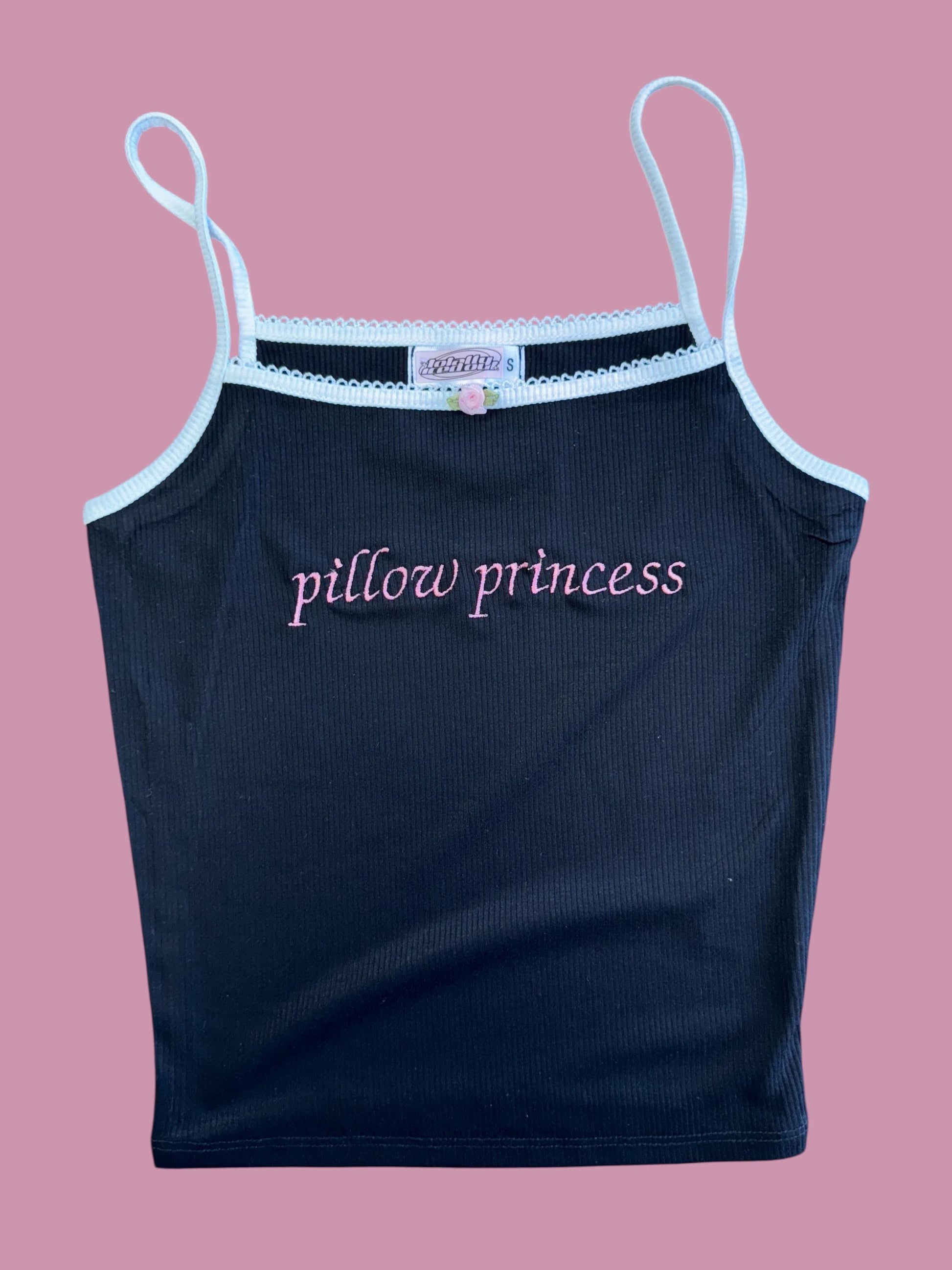 a tank top that says pillow princess on it