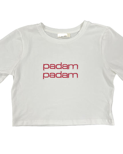 Padam Padam Embroidered Crop Top