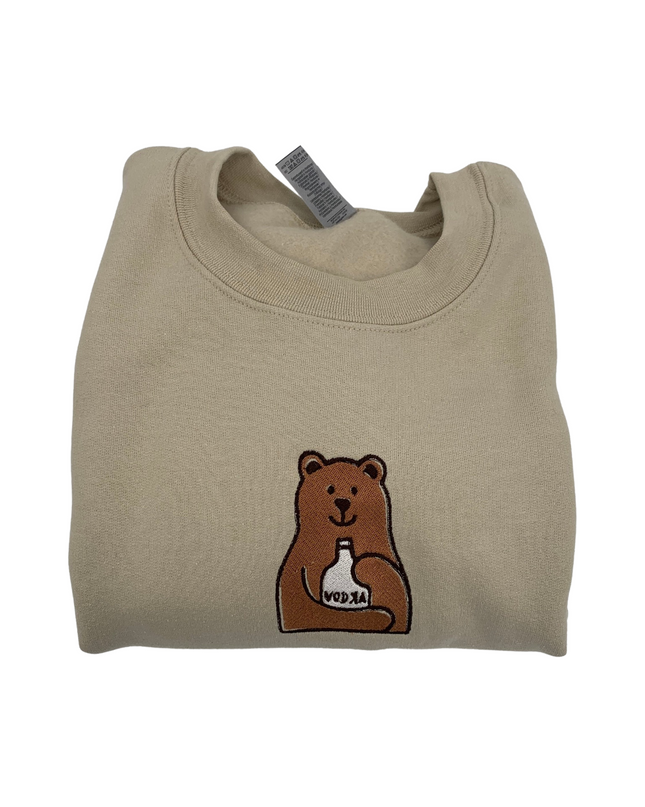 Loopy Bear Embroidered Unisex Crewneck