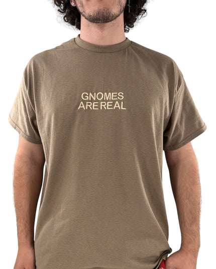 Gnomes Are Real Unisex Embroidered T-Shirt or Sweatshirt