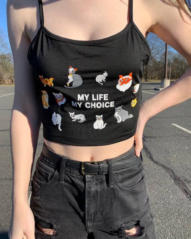 Life Decisions Crop Top