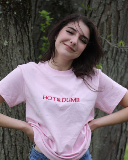 Hot & Dumb Unisex Embroidered Shirt
