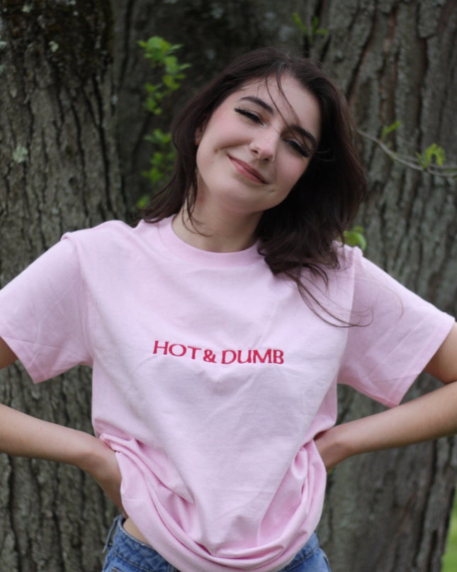 Hot & Dumb Unisex Embroidered Shirt