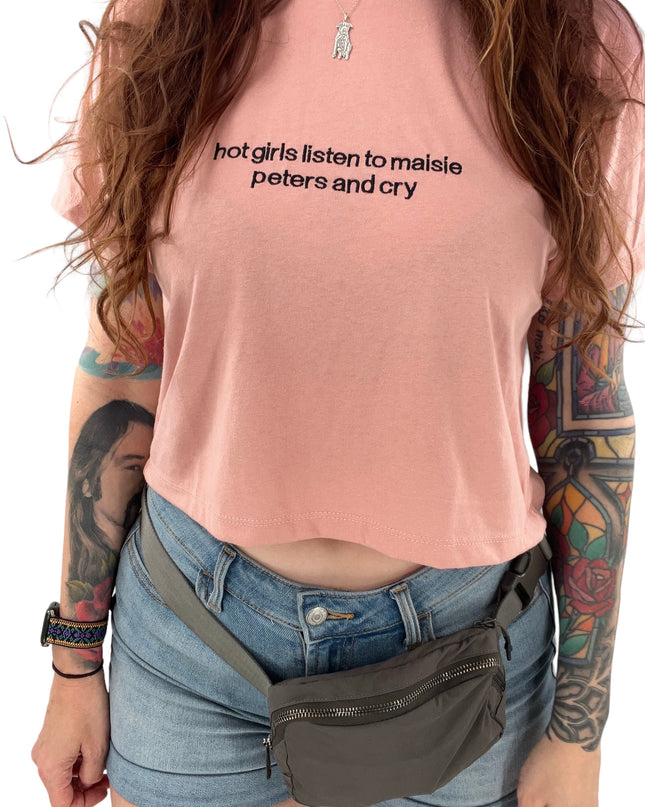 Hot Girls Listen To Maisie Peters And Cry Crop Top