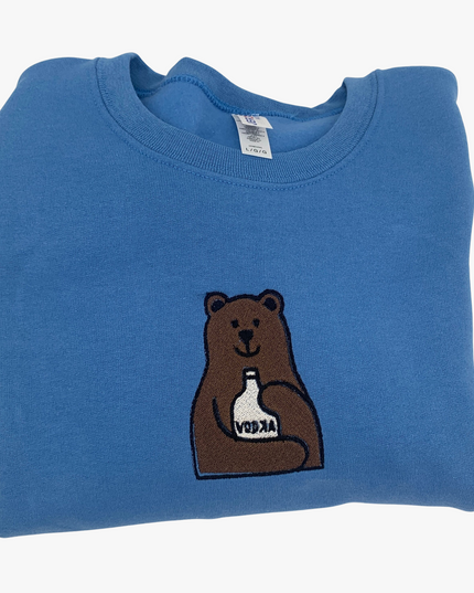 Loopy Bear Embroidered Unisex Crewneck
