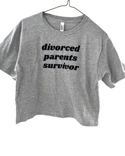 Divorced Parents Survivor Cropped Tee