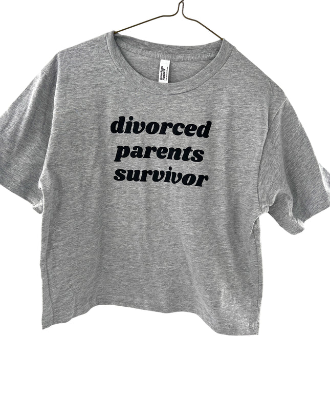 Divorced Parents Survivor Cropped Tee