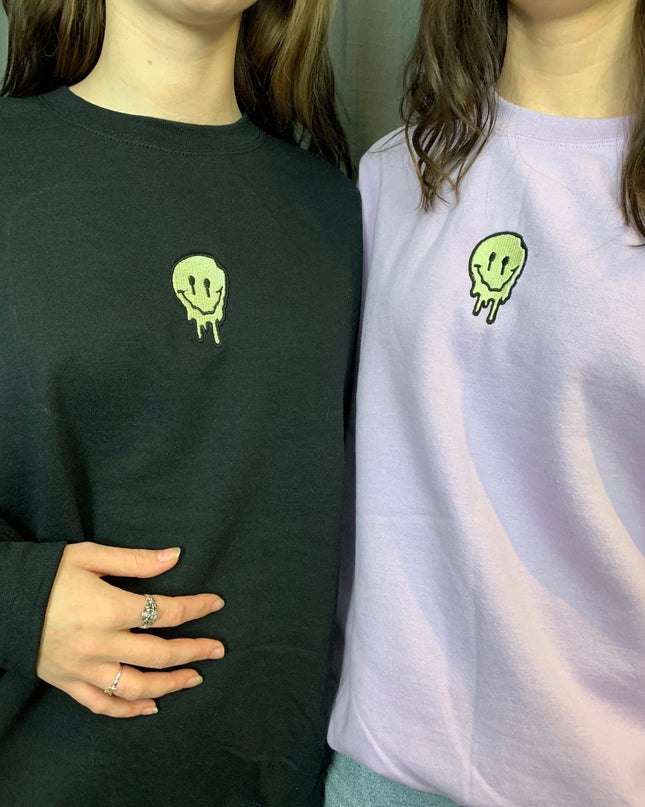 Smiley Drip Crew Neck