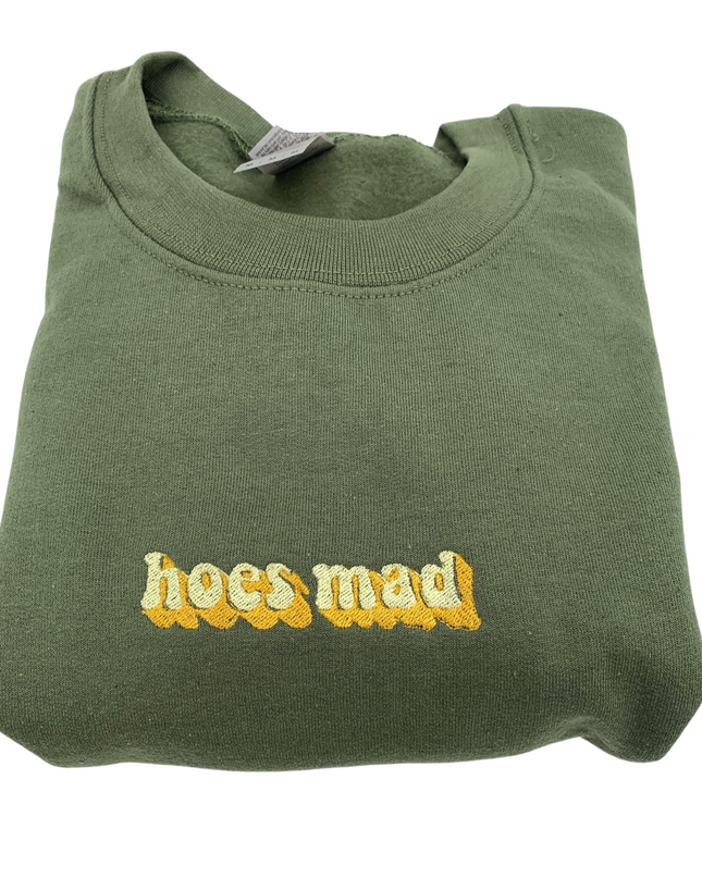 Hoes Mad Embroidered Crewneck