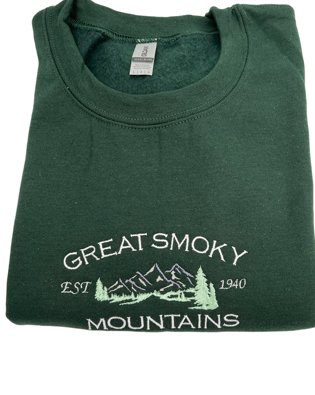 Great Smoky Mountains Embroidered Crewneck