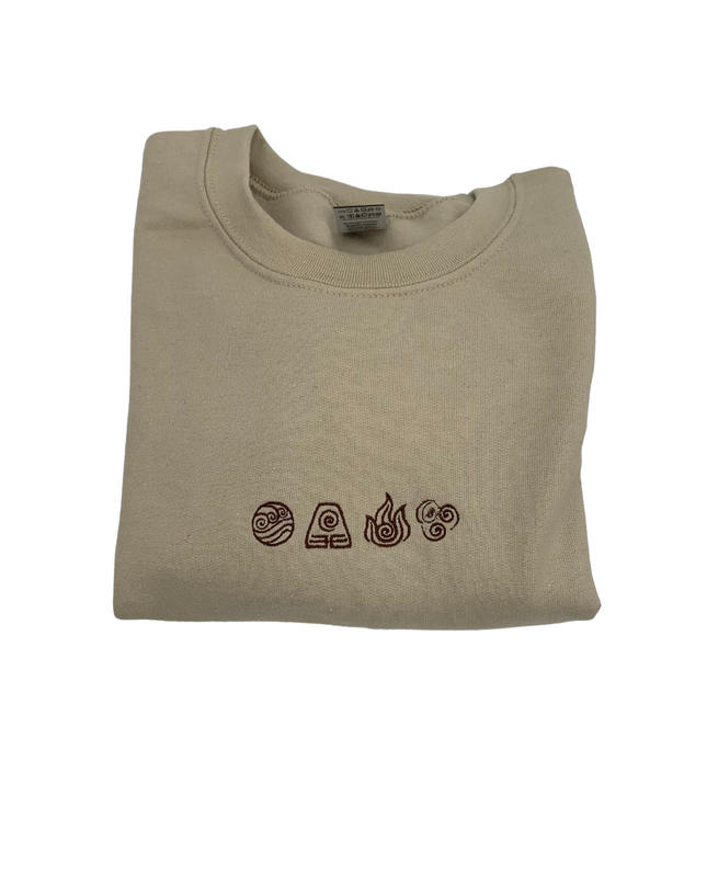 Elements Embroidered Crewneck
