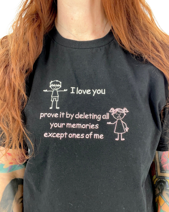 How To Prove Your Love Embroidered Cropped Tee