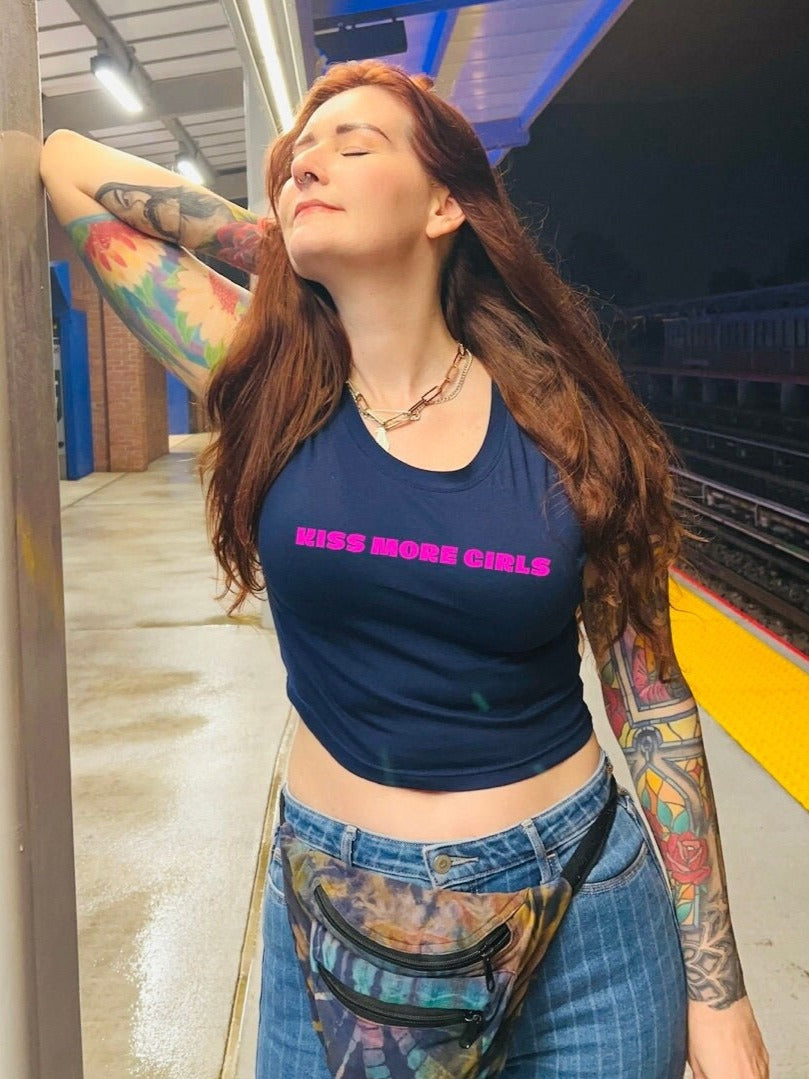 Kiss More Girls Crop Top