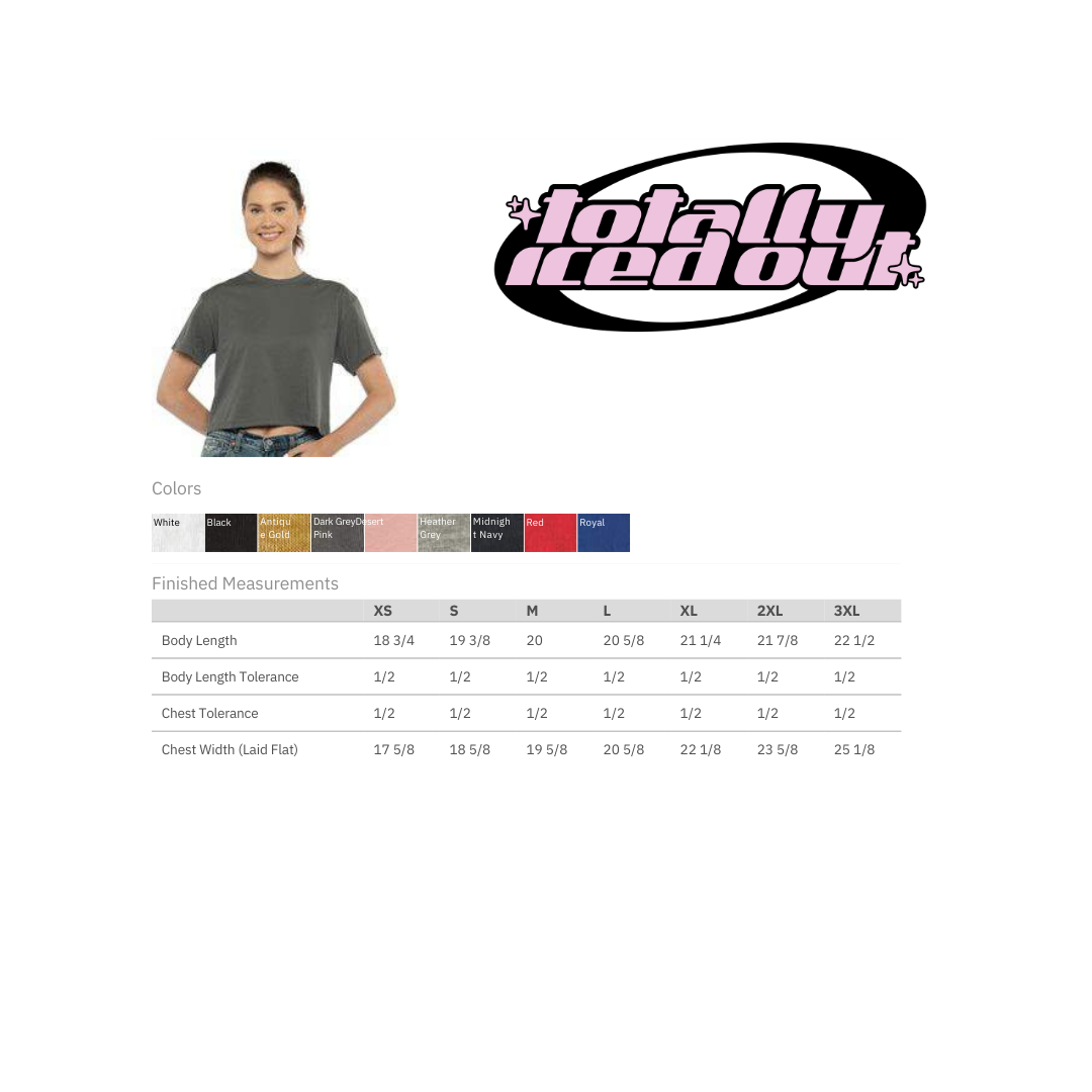 Butch Bait Embroidered Crop Top