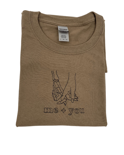 Halloween Tee “Me Plus You” Embroidered Tee