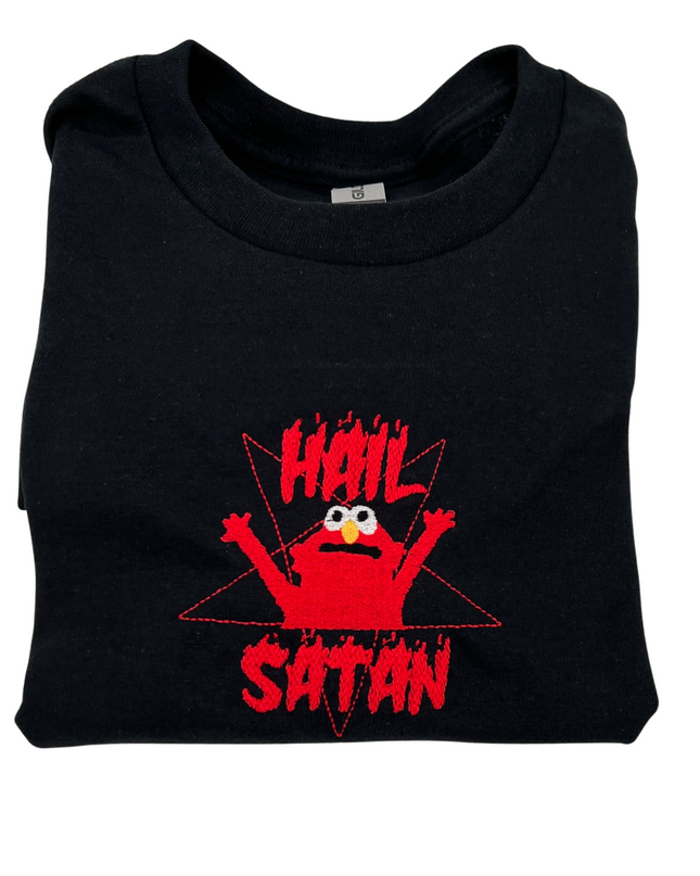 Hail Satan Embroidered Tee