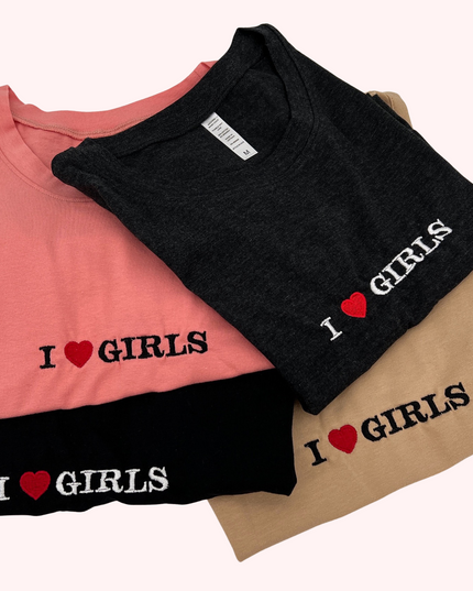 I Love Girls Crop Top or Tank Top