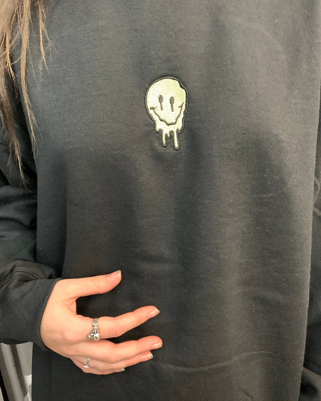 Smiley Drip Crew Neck