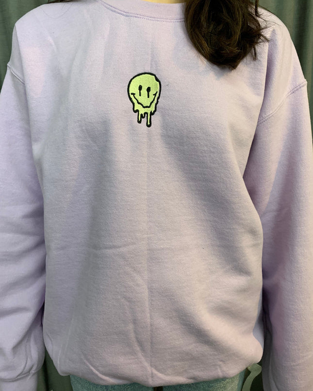 Smiley Drip Crew Neck