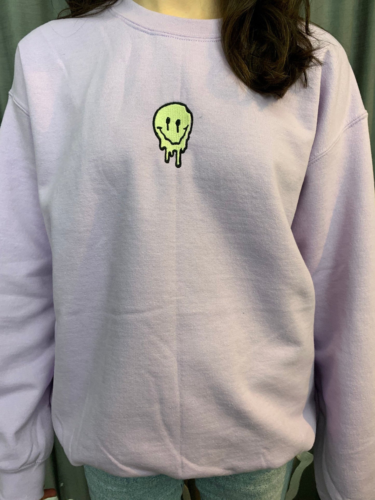 Smiley Drip Crew Neck