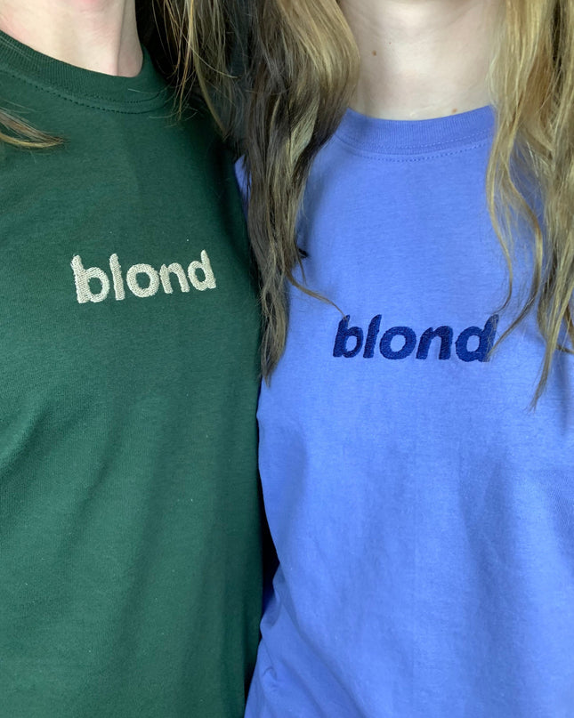 Blond Embroidered Tee