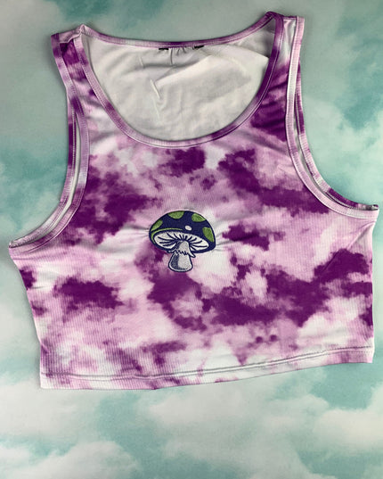 Psychedelic Mushroom Crop Top